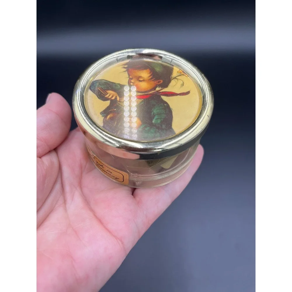 Vintage Hummel Music Box, The Wanderer, Swiss Movement